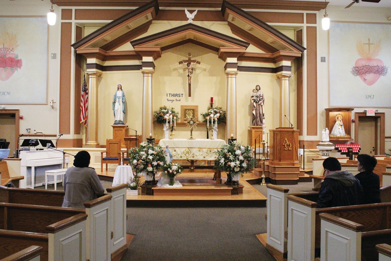 From October 1- 7, the Diocese of Providence hosted the Traveling Rosary Congress, a weeklong period of intense, around the clock prayer consisting of Perpetual Adoration and hourly Rosary, offered in a spirit of reparation. Many came together in Rhode Island, including at St. Patrick Church, Providence, above, and across the U.S. to pray for the healing of our Church, our families, and our nation.